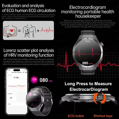 ECG+PPG Smart Watch - Advanced Health Monitor with HD Wireless Calling
