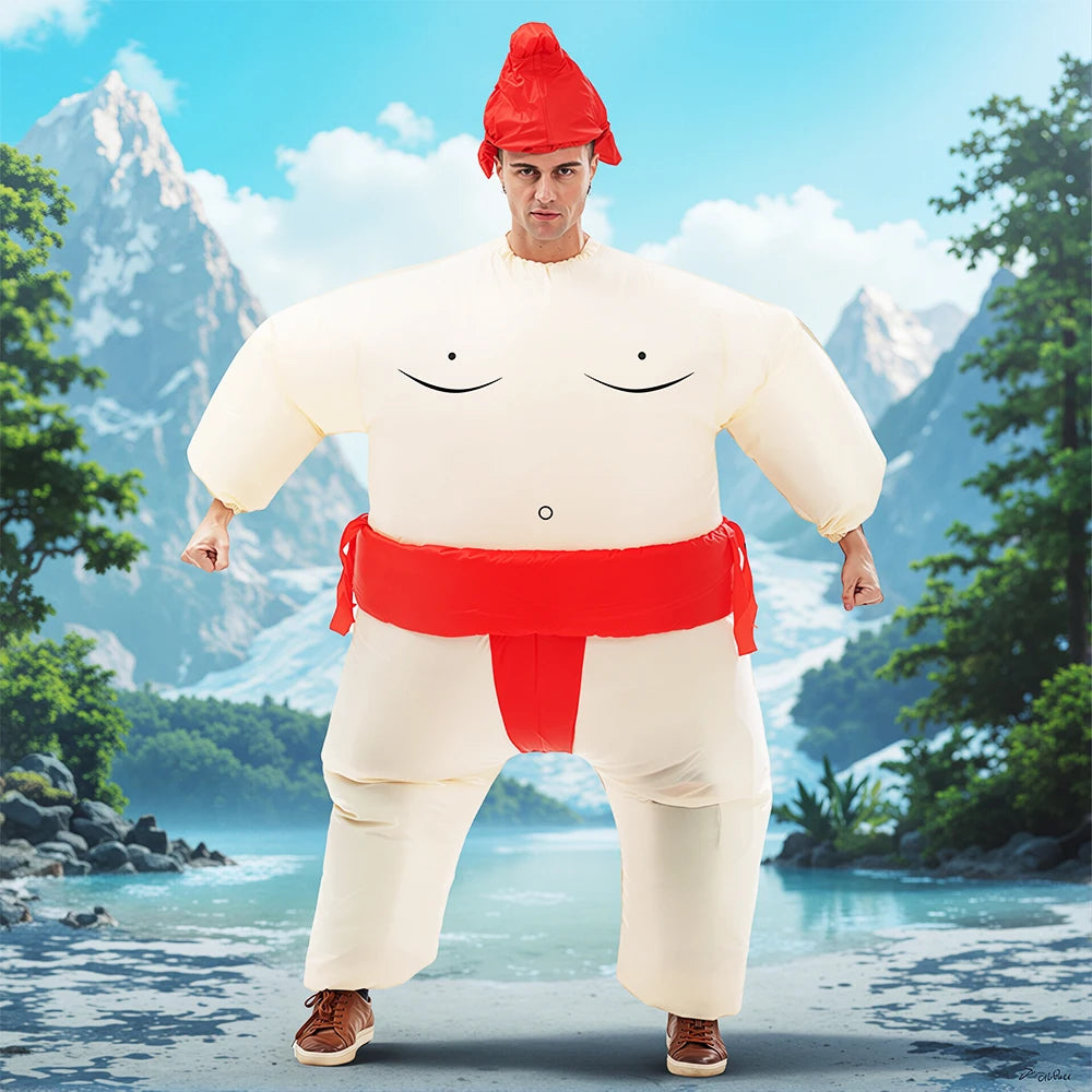 Fancy Funny Mascot Astronaut ET Inflatable Alien Costume Suit - Adult Blow-Up Outfit for Halloween, Purim & Cosplay