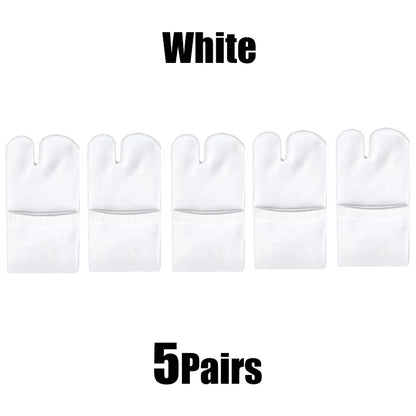 Women's Japanese Split-Toe Tabi Crew Socks