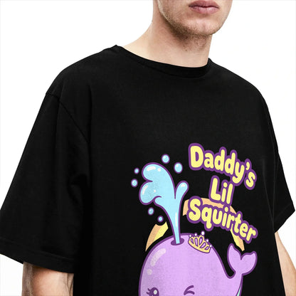 Funny Whale Graphic Cotton T-Shirt