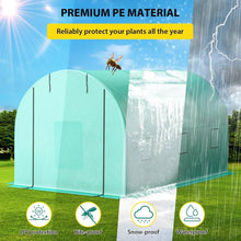 13x8x7 Ft Walk-in Tunnel Greenhouse