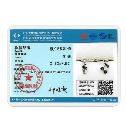 925 Sterling Silver Dancing Bee Hoop Earrings – Cute Enamel Zircon Jewelry