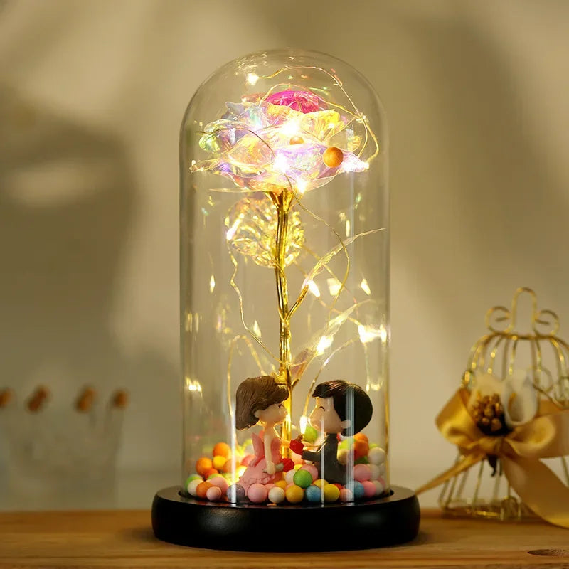 Valentines Day Eternal Rose LED Light