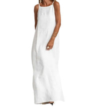 Cotton Side Split Long Summer Dress