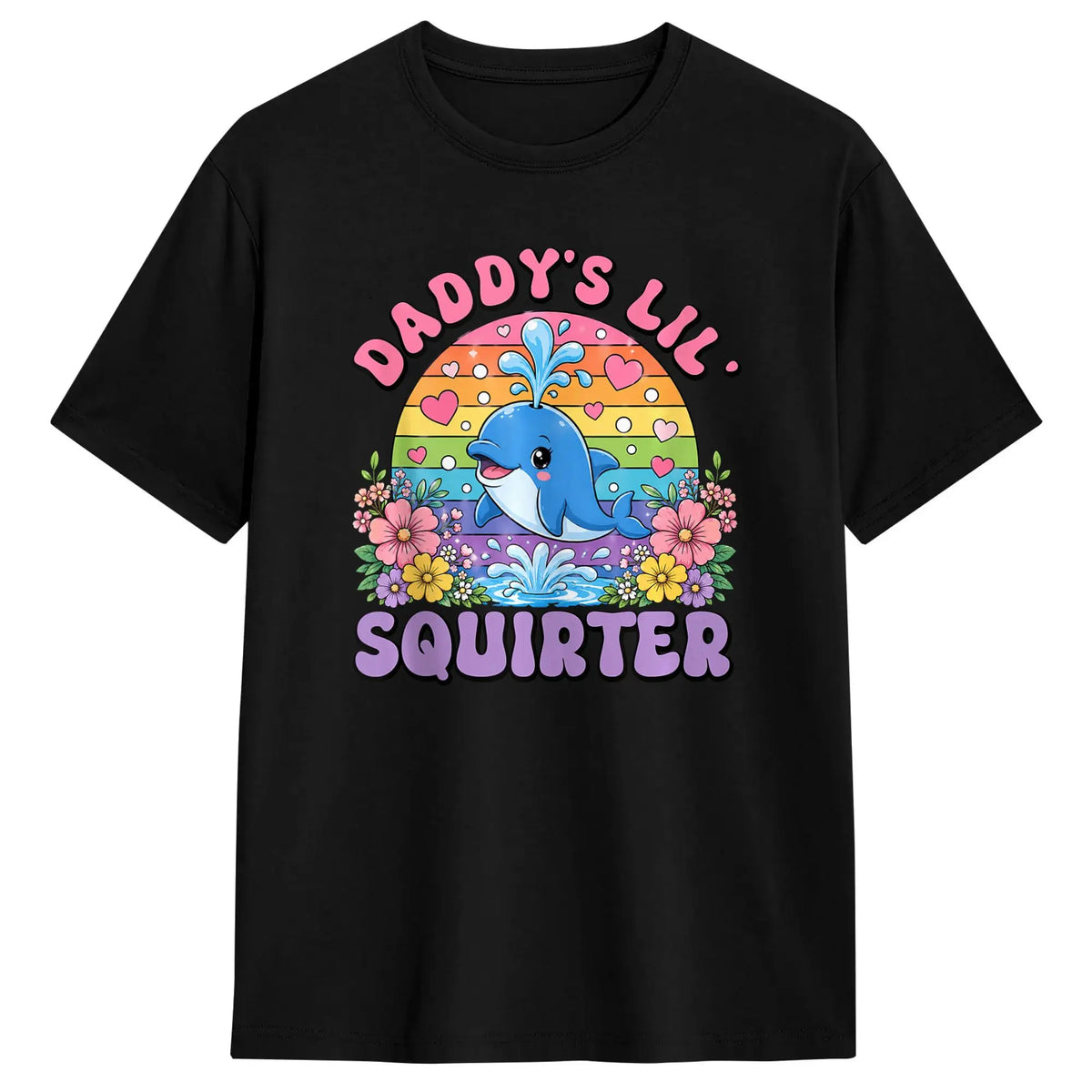 Funny Whale Graphic Cotton T-Shirt