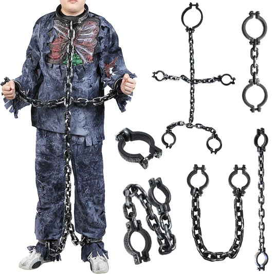 Halloween Plastic Link Chains Horror Prop Decoration