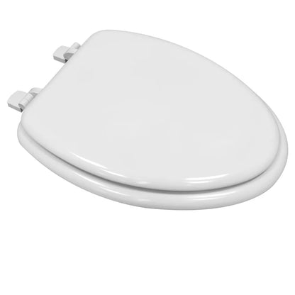 Durable Elongated White Toilet Seat
