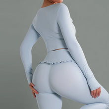 2Pcs Quick-Dry Long-Sleeved Shirt & Leggings Set