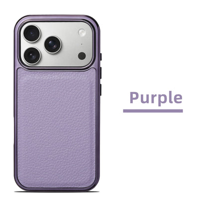 Electroplated Lychee Grain Phone Case
