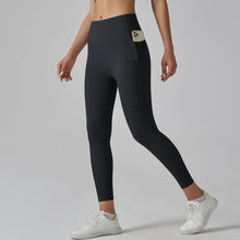 High Waist Casual Exercise Pants with Pocket