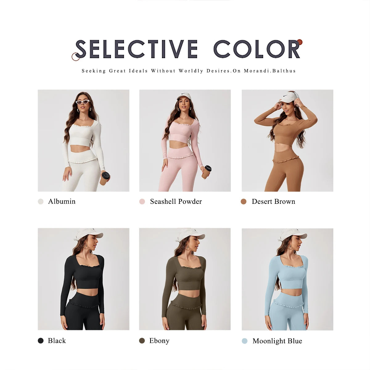 2Pcs Quick-Dry Long-Sleeved Shirt & Leggings Set