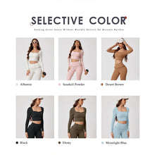 2Pcs Quick-Dry Long-Sleeved Shirt & Leggings Set