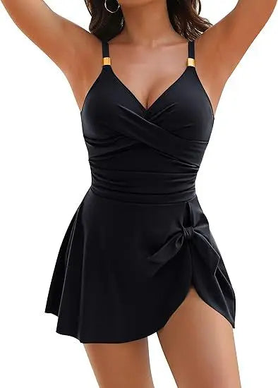 One-piece Slim Fit Conservative Swim Wear
