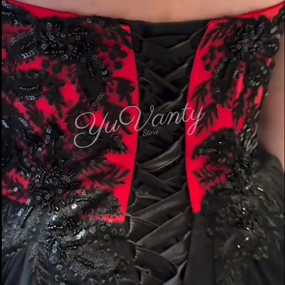 Women's Vintage A-Line Tulle Wedding & Quinceañera Dress