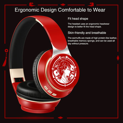 Wireless Over-Ear Bluetooth Headphones with Mic, FM Radio & MP3 Player