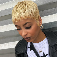 Pixie Cut 4" Short Straight Layered Wig