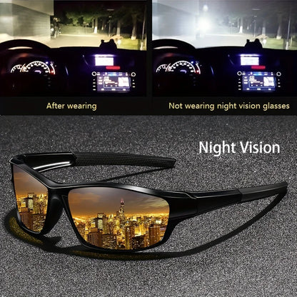 Anti-Glare Night Vision Yellow Driving & Outdoor Glasses