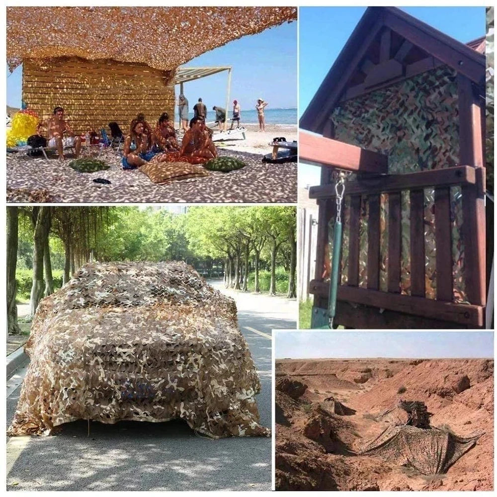 Multi-Purpose Military Camouflage Netting for Outdoor Shade & Decor