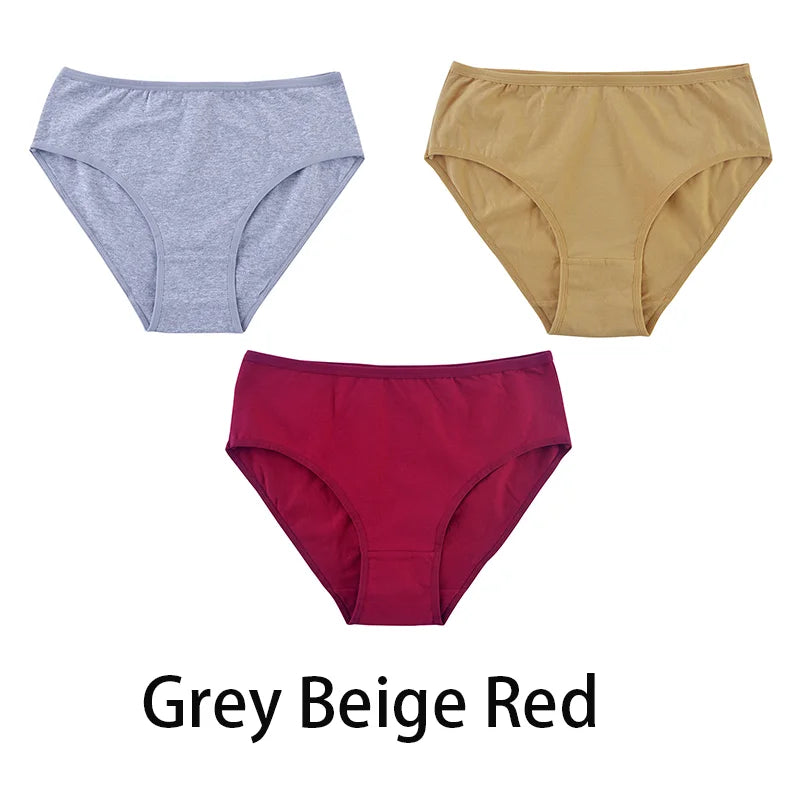 3PCS Seamless Cotton Panties