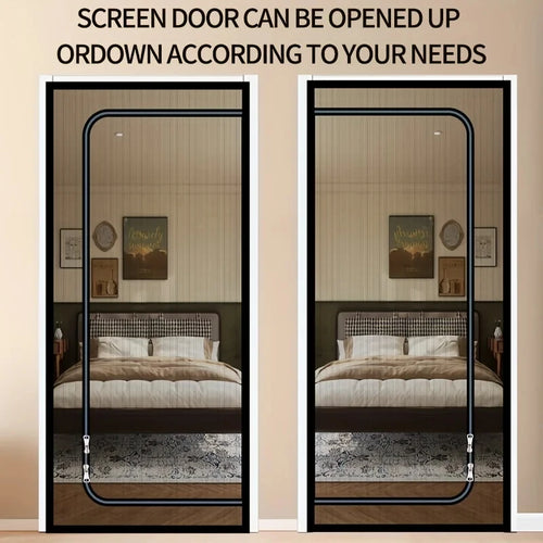 Breathable U-shaped Pet Proof Mesh Door