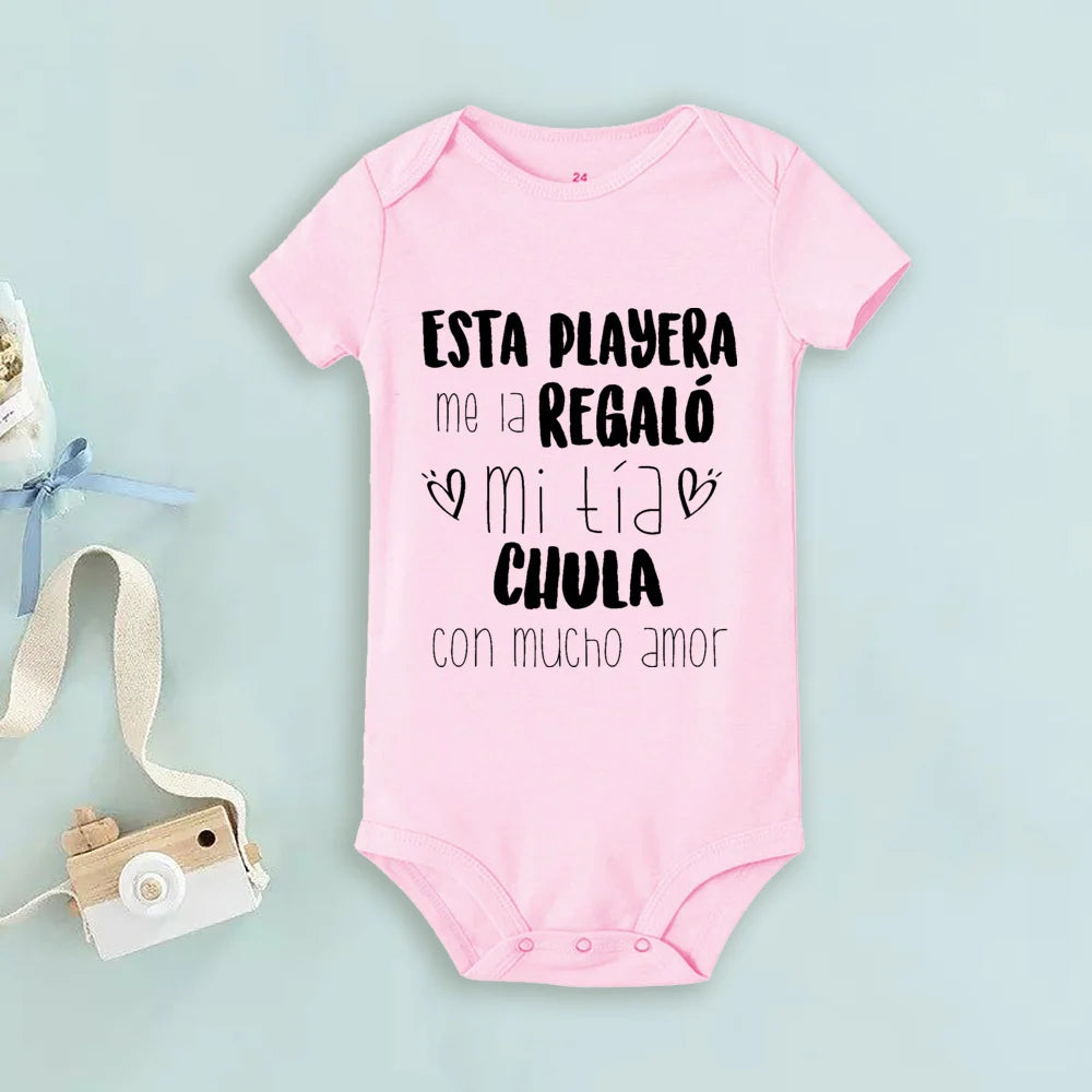 My Uncle Loves Me Very Much Print Baby Bodysuit