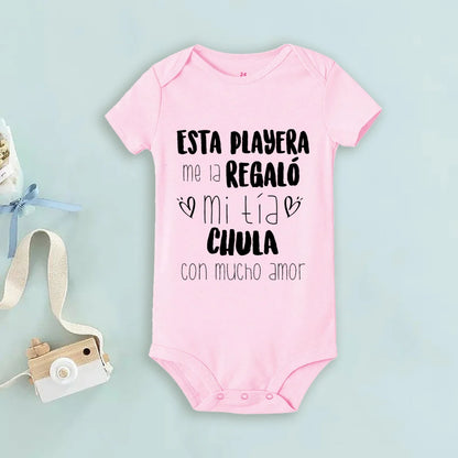 My Uncle Loves Me Very Much Print Baby Bodysuit