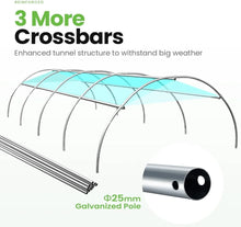 Large Walk-in Heavy Duty Galvanized Steel Frame Greenhouse