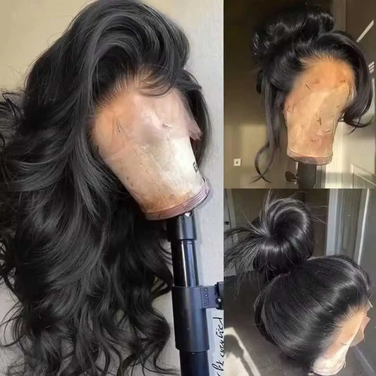Lace Front Human Hair Body Wave Pre Plucked Wig
