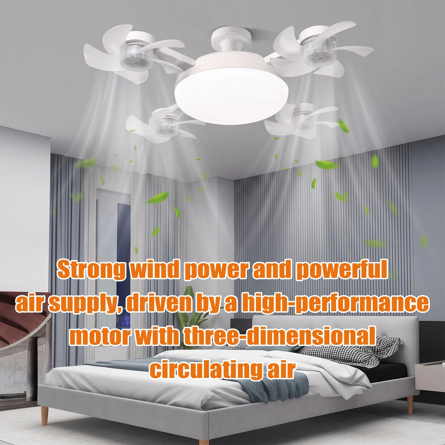 Modern Socket Ceiling Fan Light with Remote