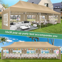 10x30 Pop Up Canopy with 8 Sidewalls