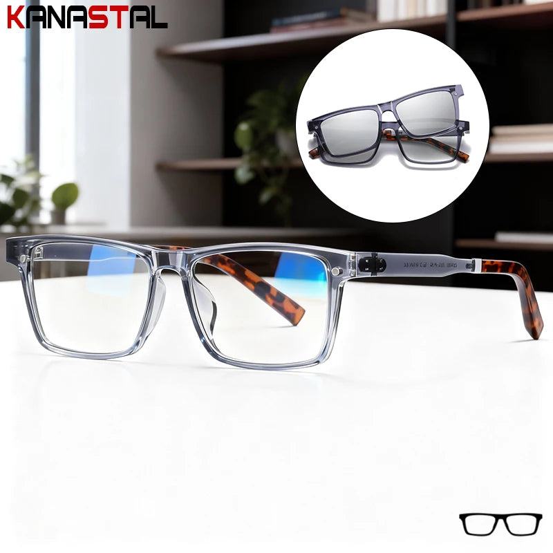 TR90 Eyeglasses Frame Blue Light Blocking Clear Lense Glasses