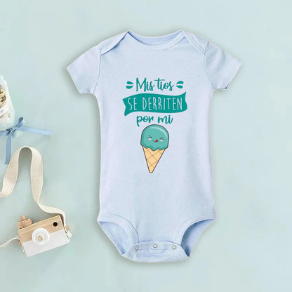 My Uncle Loves Me Very Much Print Baby Bodysuit