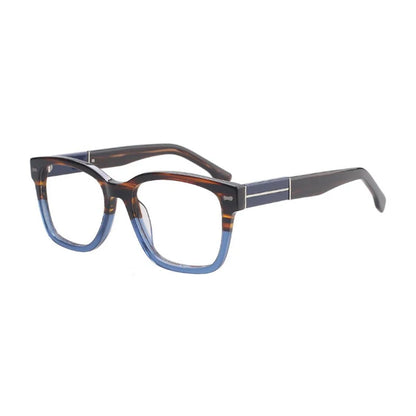 BLUEMOKY Retro Acetate Square Prescription Glasses