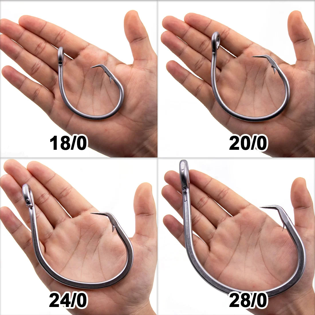 Forged in-line Large Circle Hooks