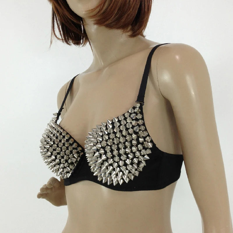 Women's Wireless Push-Up Plunge Sequined Bra
