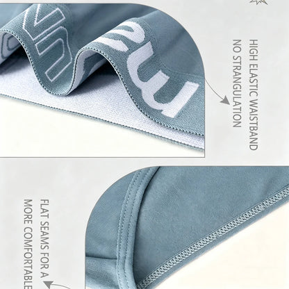 6/12 Pack Men's Letter Print Elastic Briefs