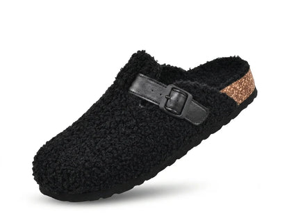 Evshine Winter Women’s Furry Cork Clogs