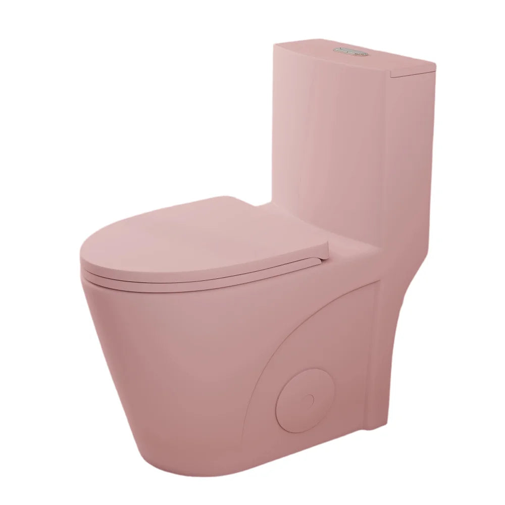 Tornado Flush Elongated One-Piece Toilet with Soft-Close Seat