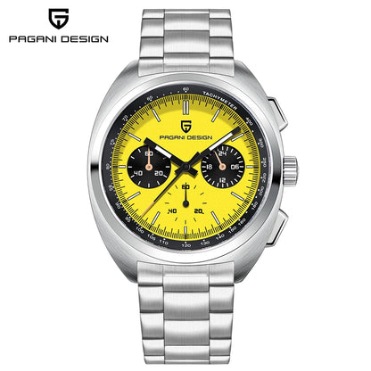 Pagani Design Men's Luxury Quartz Chronograph Watch – Retro Dial Clock