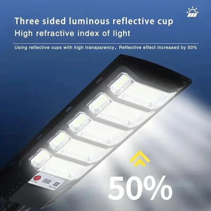 2-Pack 540-LED Solar Street Lights with Motion Sensor