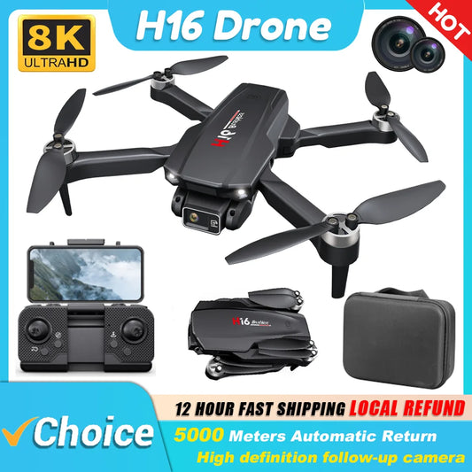 KBDFA H16 GPS Dual Camera Brushless Quadcopter with Laser Obstacle Avoidance