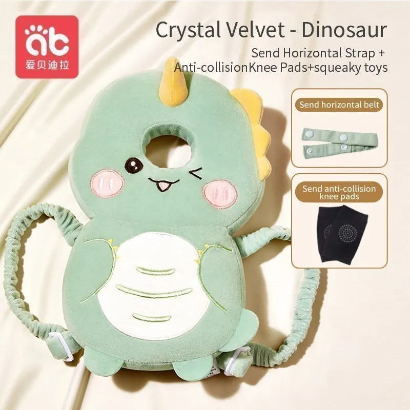 AIBEDILA Baby Head Protector Cartoon Backpack