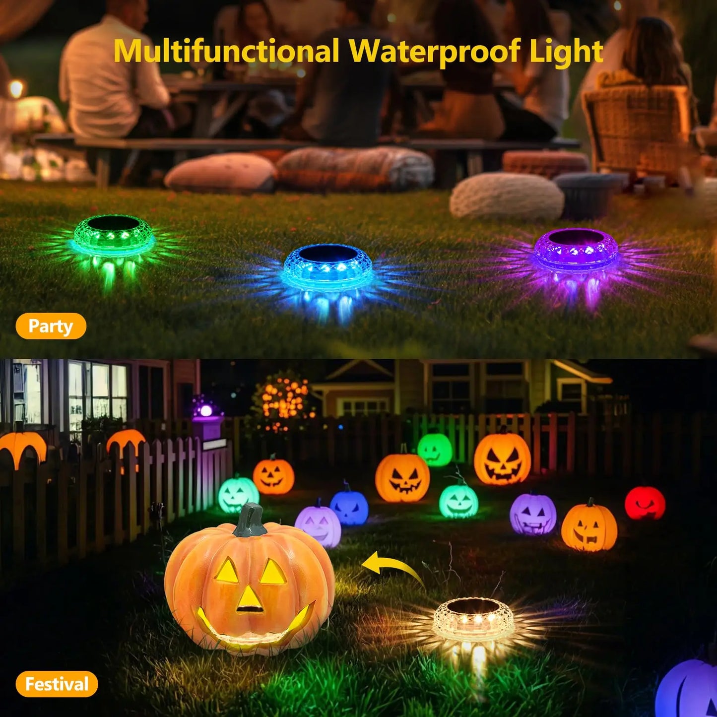 Solar Floating Pool Lights (2-Pack)