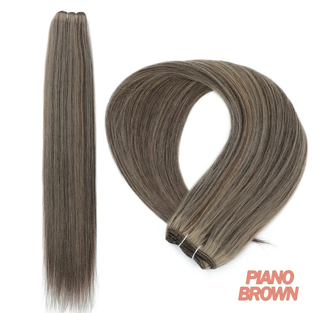 Bone Straight Synthetic Hair Bundles