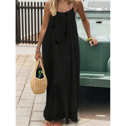Strapless Backless Long Loose Dress