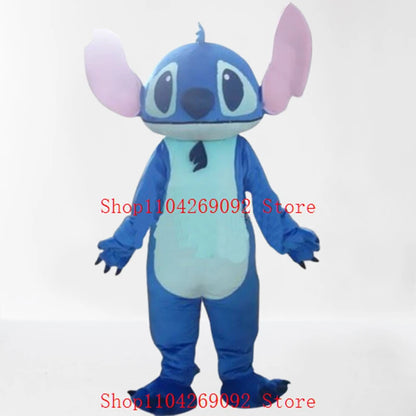 Adult Blue Cartoon Mascot Costume – Full Body Party Outfit