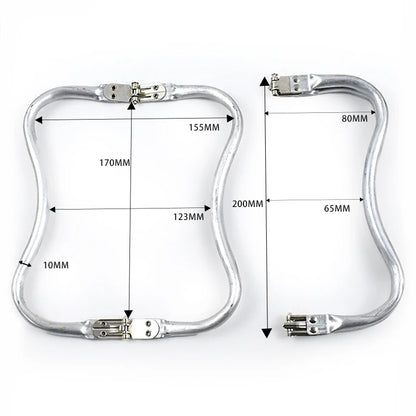 Metal Kiss Clasp Purse Frame & DIY Bag Handle Hardware