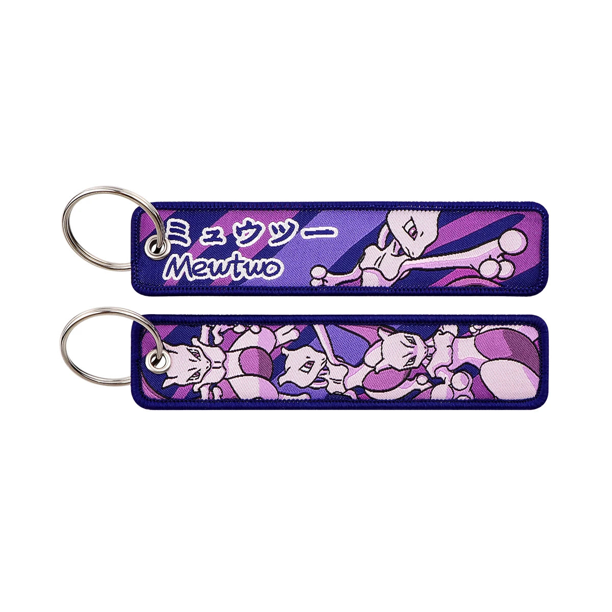Japanese Anime Embroidered Fob Jet Tag Keychain