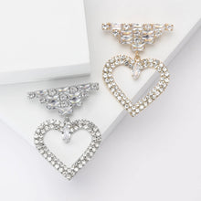 Valentine's Day Romantic Rhinestone Heart Brooches