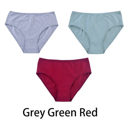 3PCS Seamless Cotton Panties
